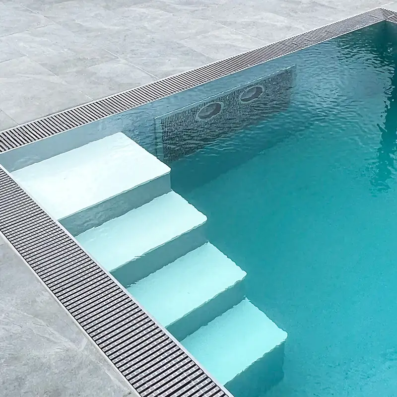 PP Pool Treppe und Sitzbank