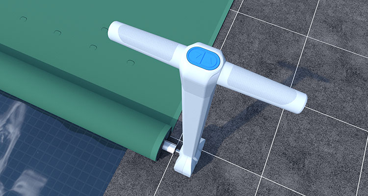Akku-Aufrollsystem SCOOT für die Sicherheitsabdeckung