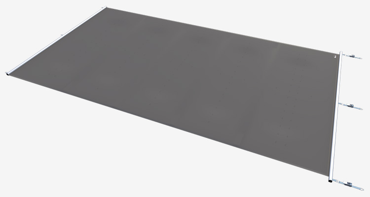 Liderpool Extra Top – Sicherheitsabdeckung mit verdeckten Profilen und 25 cm Randauflage