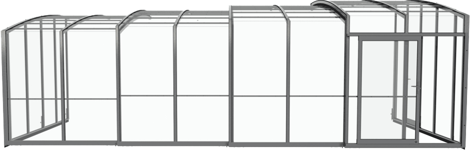 Terrassenüberdachung Aluna® Aluwall III mit Wandanbindung Terrassenüberdachung Aluna® Aluwall III mit Wandanbindung