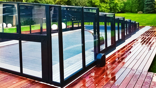 Poolüberdachung Aluna® H2O XXL mit hohem Innenraum