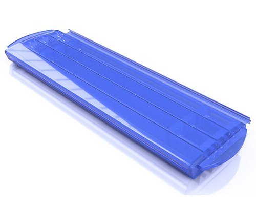 PVC transparent blau