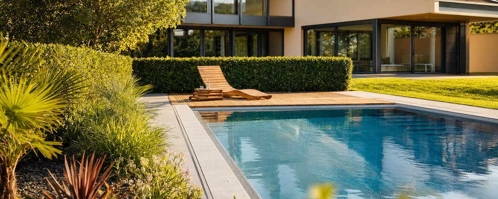 Pool-Ratgeber von Primepool - Pool mit Holzdeck im Garten