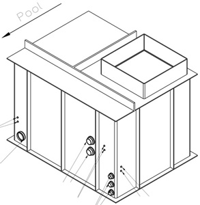 Technikschacht Skimmerbecken