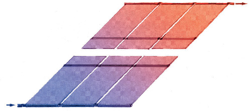 Montageschema OKU Solarabsorber, Variante 1