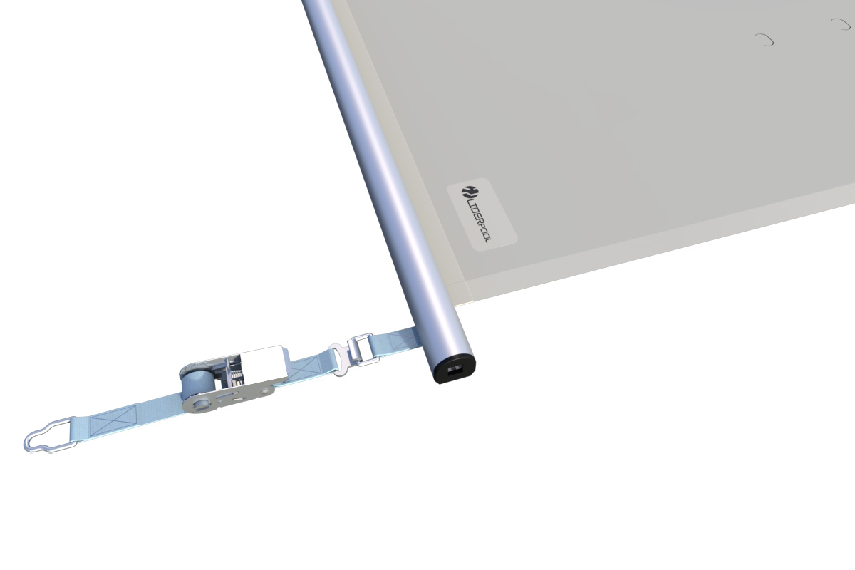 Liderpool Rollschutzabdeckung Extra Top Light Gray