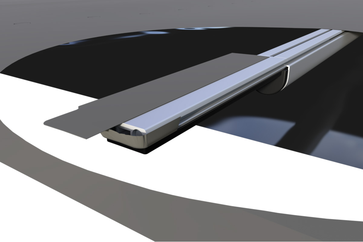 Liderpool Rollschutzabdeckung Extra Top Dark Gray