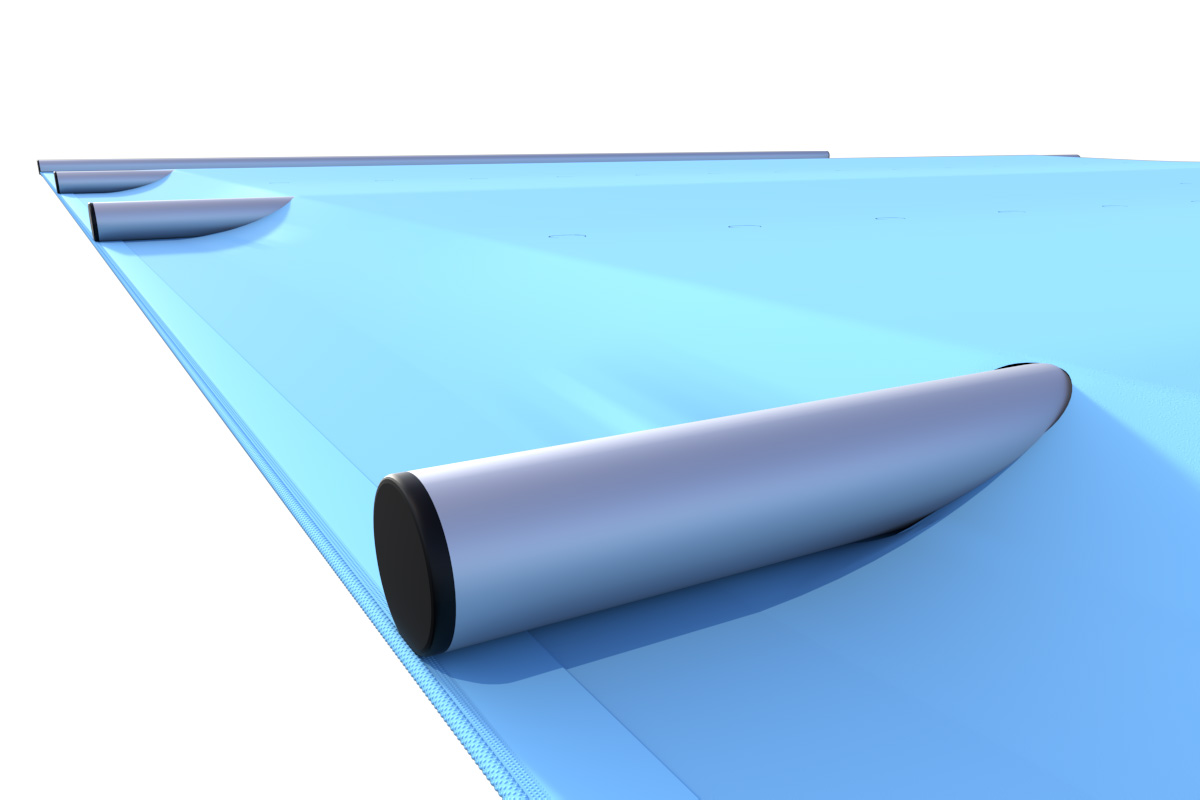 Sicherheitsabdeckung Keder Blue