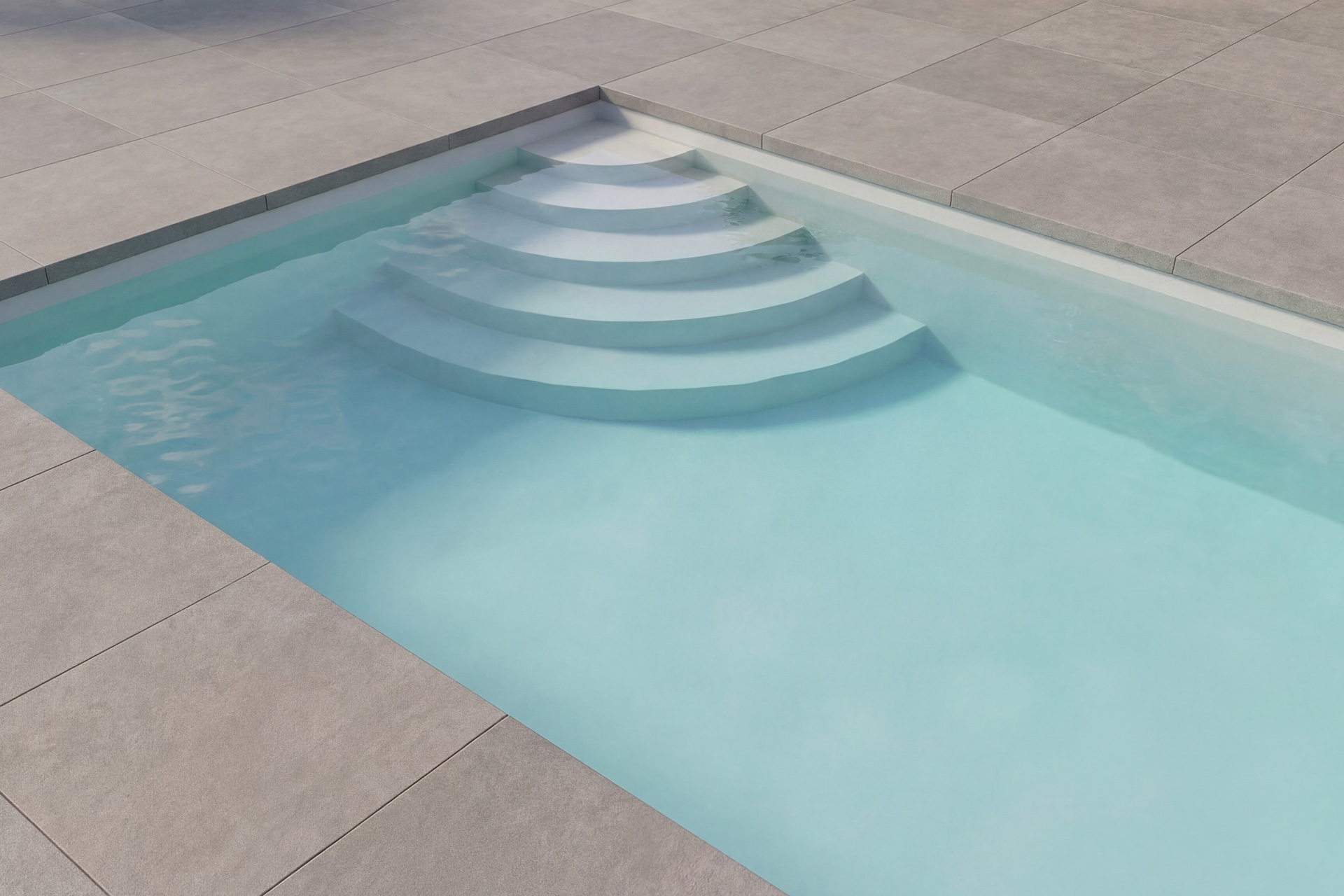Poolistep Pooltreppe für Styroporpools