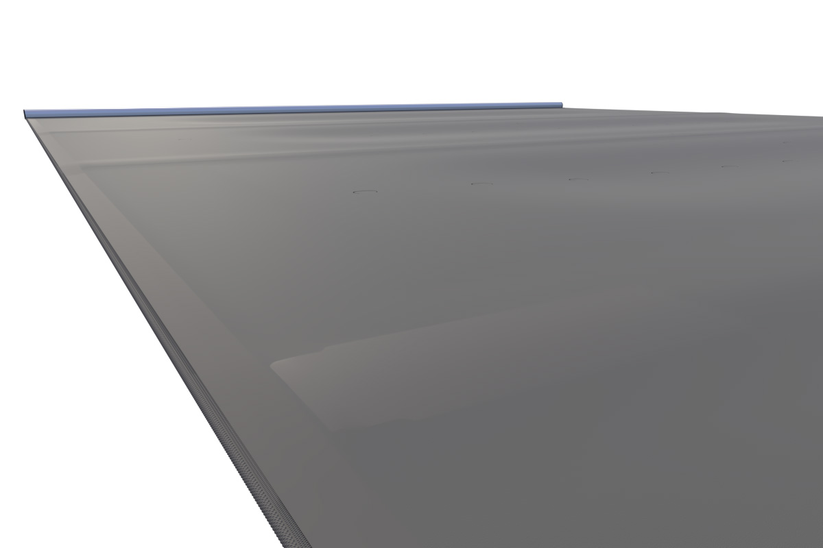 Liderpool Rollschutzabdeckung Extra Top Dark Gray