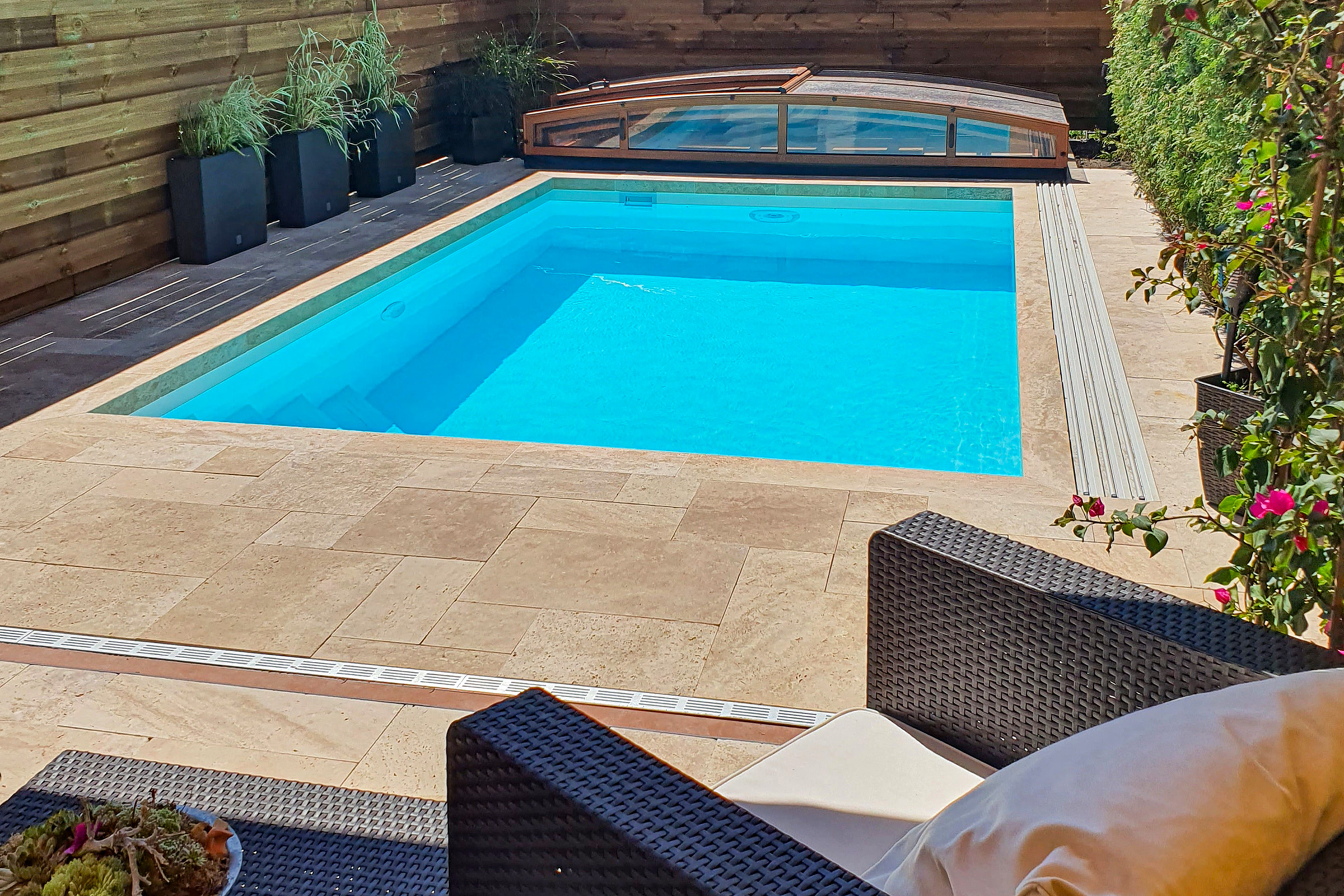albixon-pp-pool-qbig-benefit-weiss-002 Albixon QBIG BENEFIT PP Skimmerpool 3x5x1,5 - weiß, mit Gegenstromanlage und Pool-Überdachung Casablanca Infinity mit Sondermaß