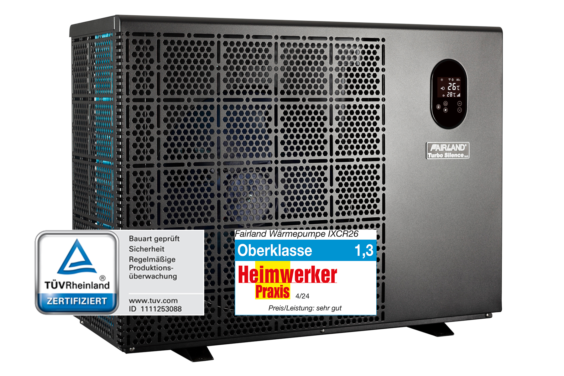Poolwärmepumpe Full-Inverter Fairland InverX20 TurboSilence