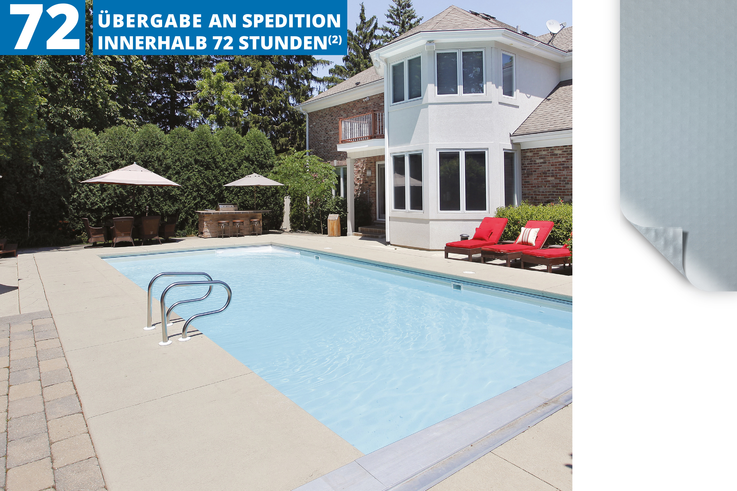 Primefol Schwimmbadfolie Hellgrau - Versandfertig innerhalb 72 Stunden