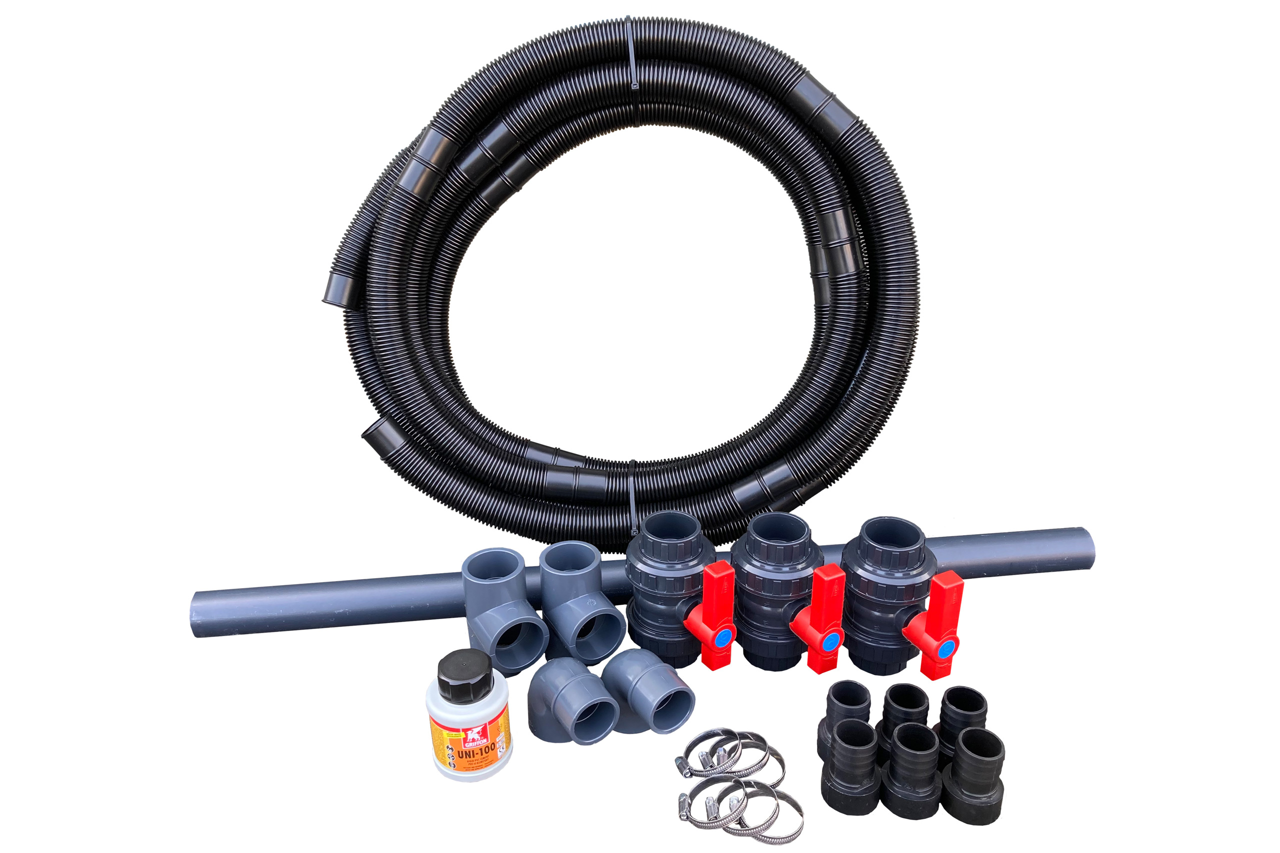 wp-bypass_38_rot Bypass Set für Wärmepumpe 38mm Schlauch-Anschluß