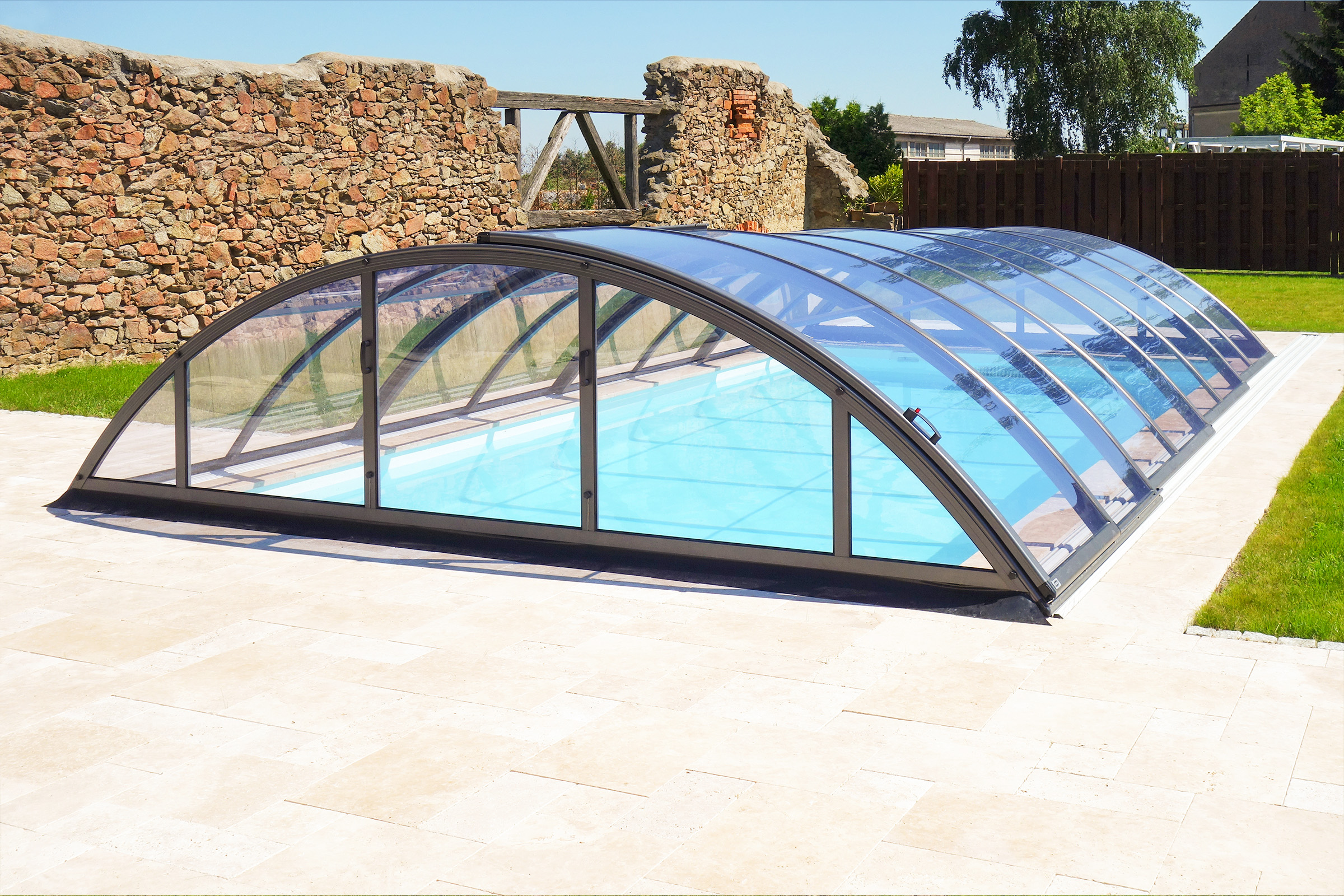 Poolüberdachung Albixon Klasik Clear B