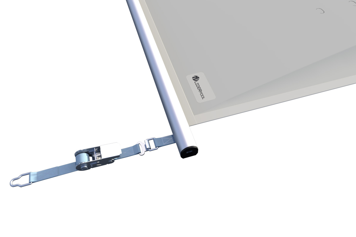 Spanngurt Sicherheitsabdeckung Light Gray