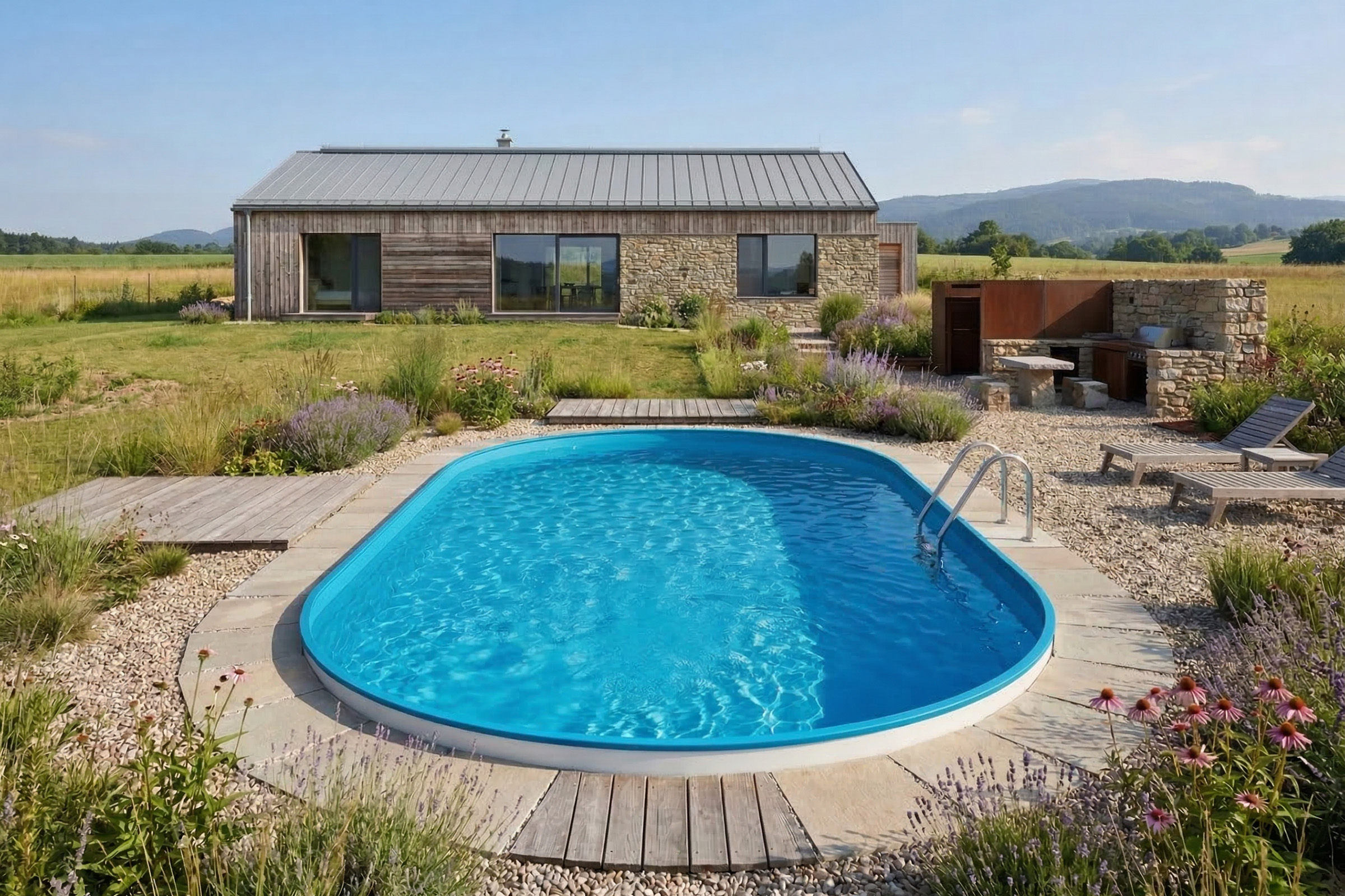 Einhängefolie Ovalpool