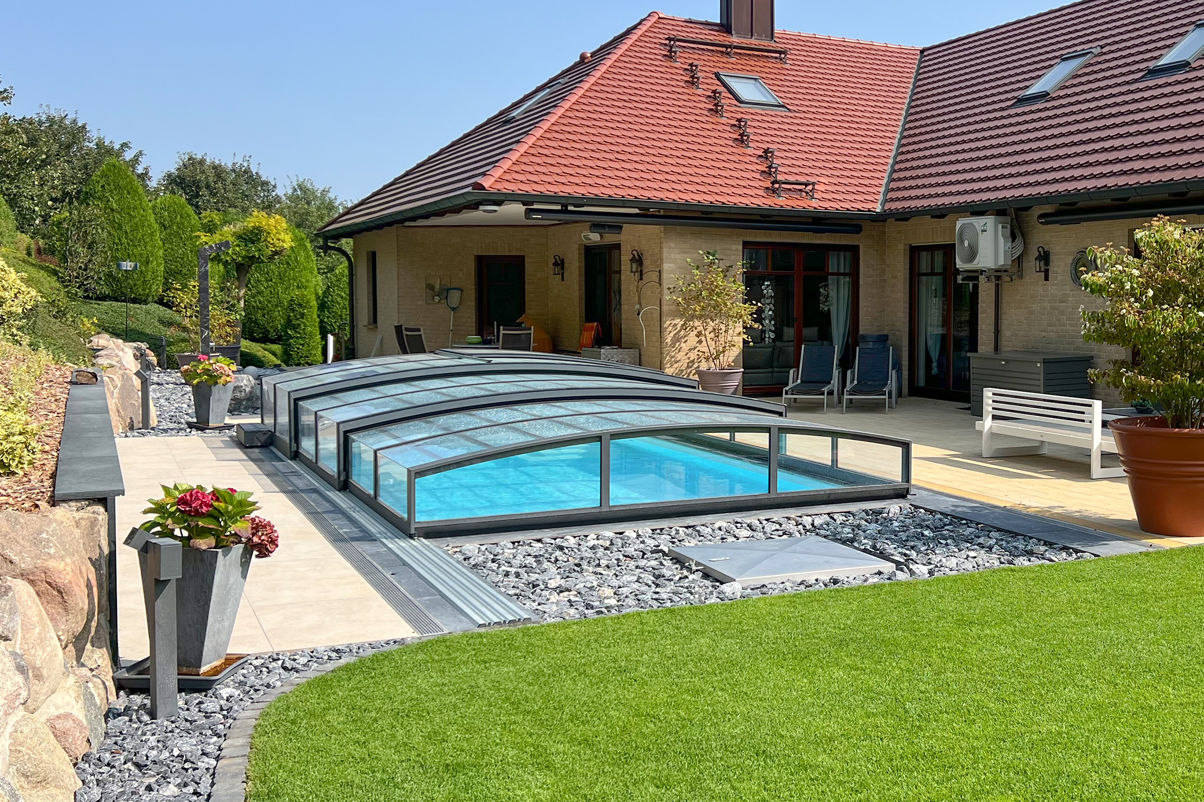 Poolüberdachung Aluna® Comfort R1