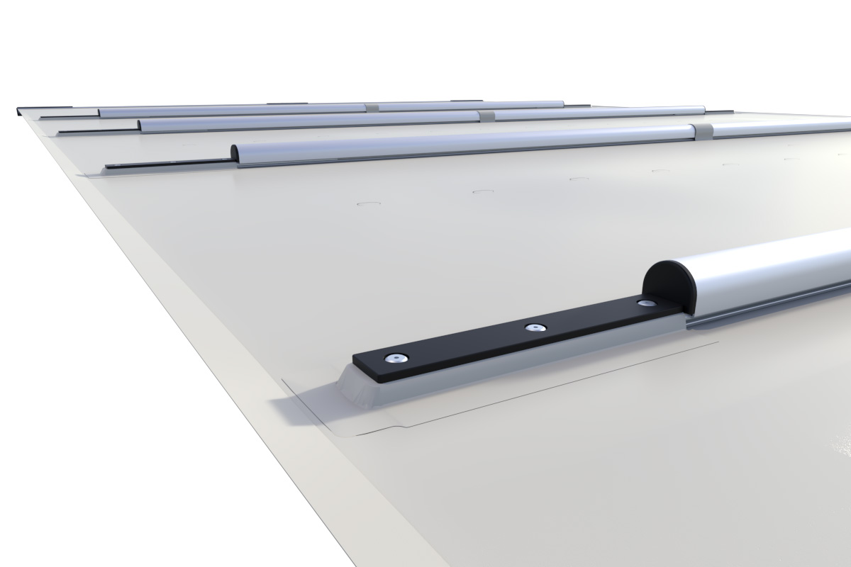 Liderpool Rollschutzabdeckung Extra Top Light Gray