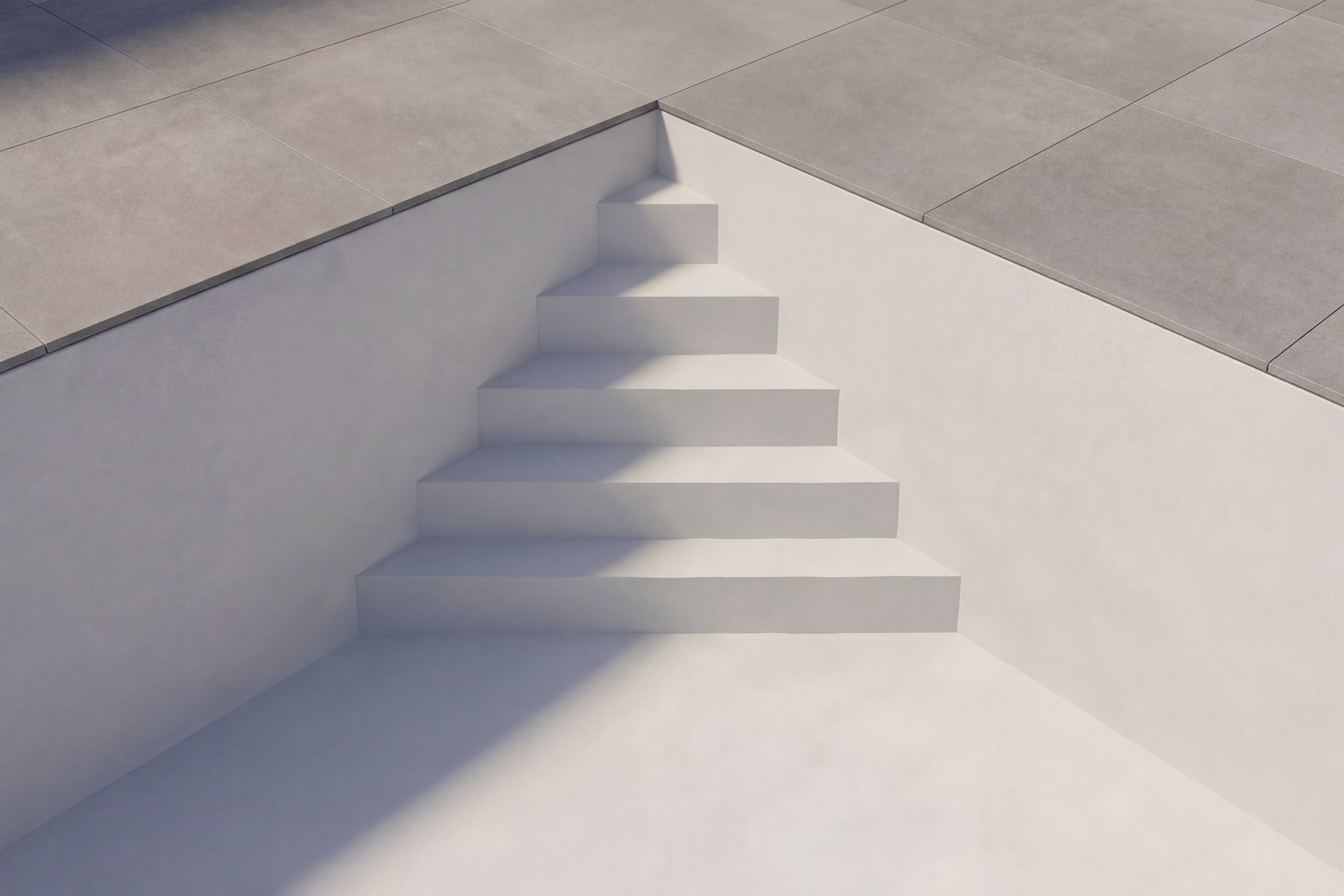 Upper Class Pooltreppe Ecktreppe 45° für Folienpools