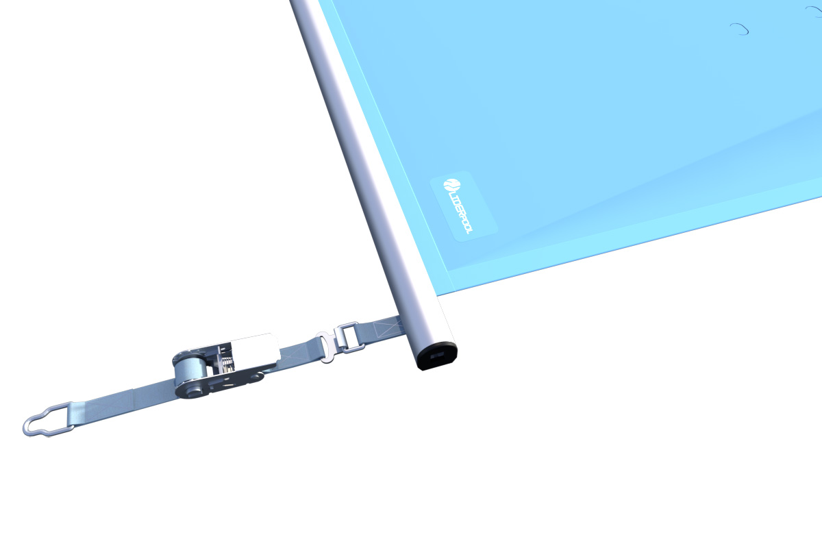 Spanngurt Sicherheitsabdeckung Blue