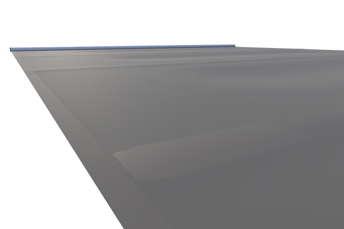 Liderpool Rollschutzabdeckung Extra Top Dark Gray