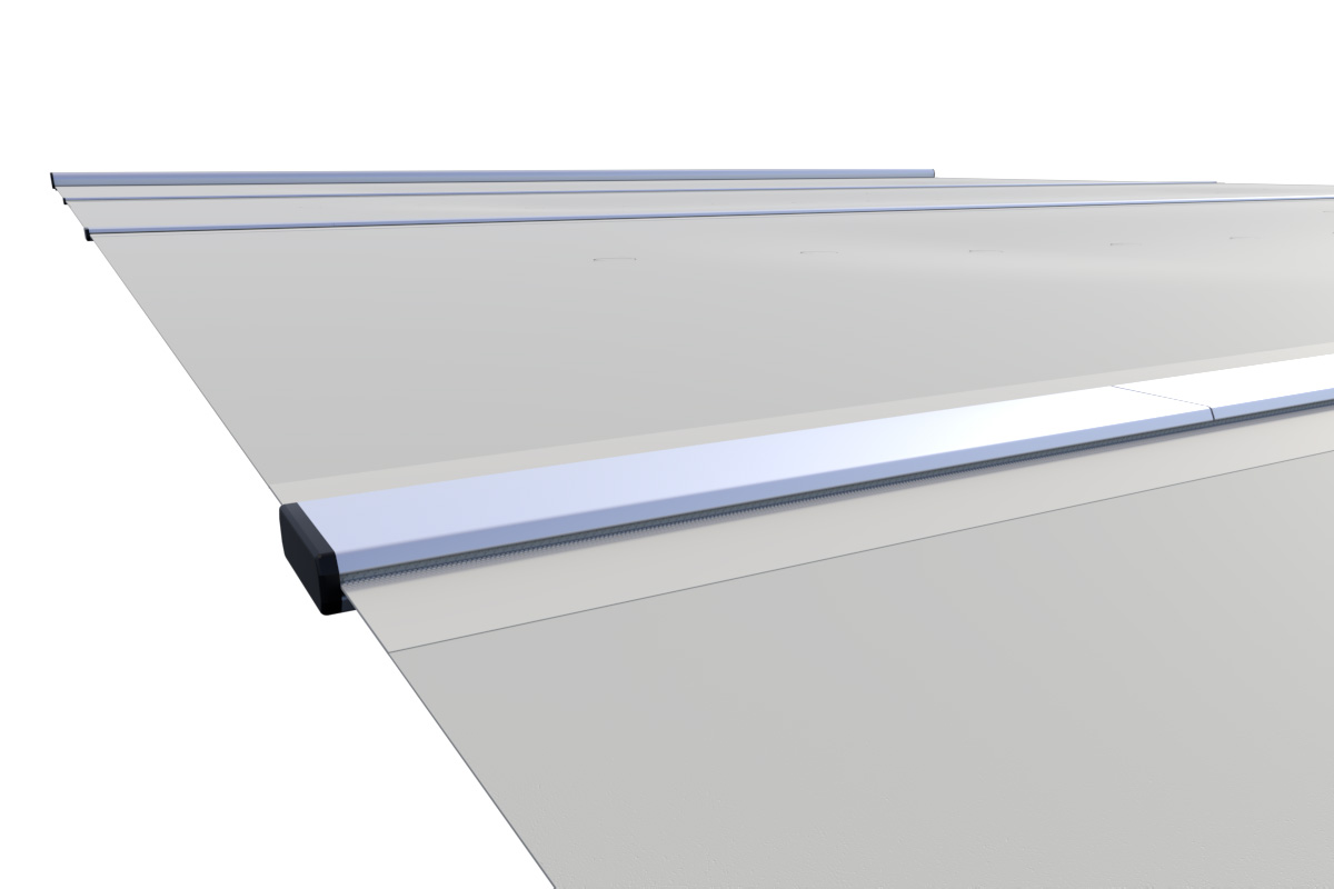 Liderpool Sicherheitsabdeckung Flat Section Light Gray