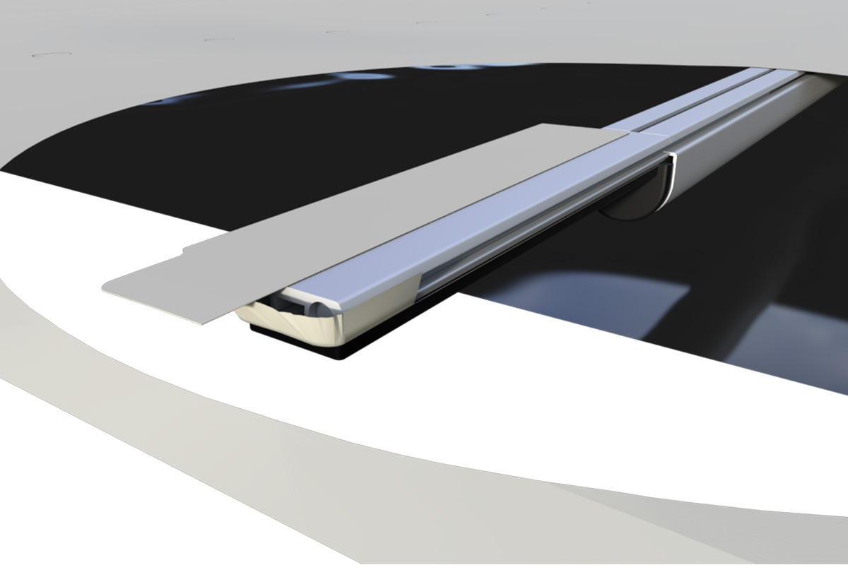 Liderpool Rollschutzabdeckung Extra Top Light Gray