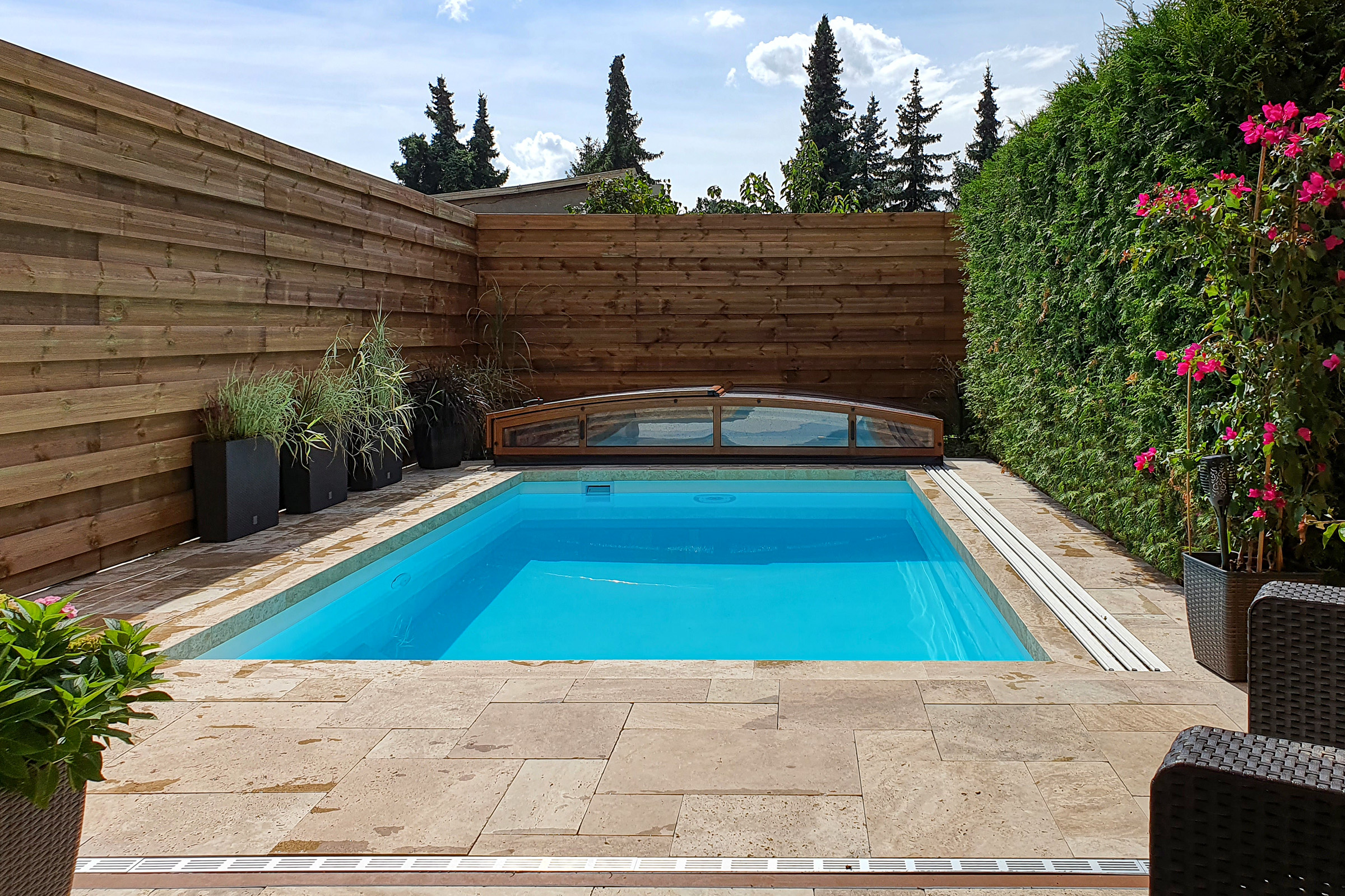 albixon-pp-pool-qbig-benefit-weiss-007 Albixon QBIG BENEFIT PP Skimmerpool 3x5x1,5 - weiß, mit Gegenstromanlage und Pool-Überdachung Casablanca Infinity mit Sondermaß