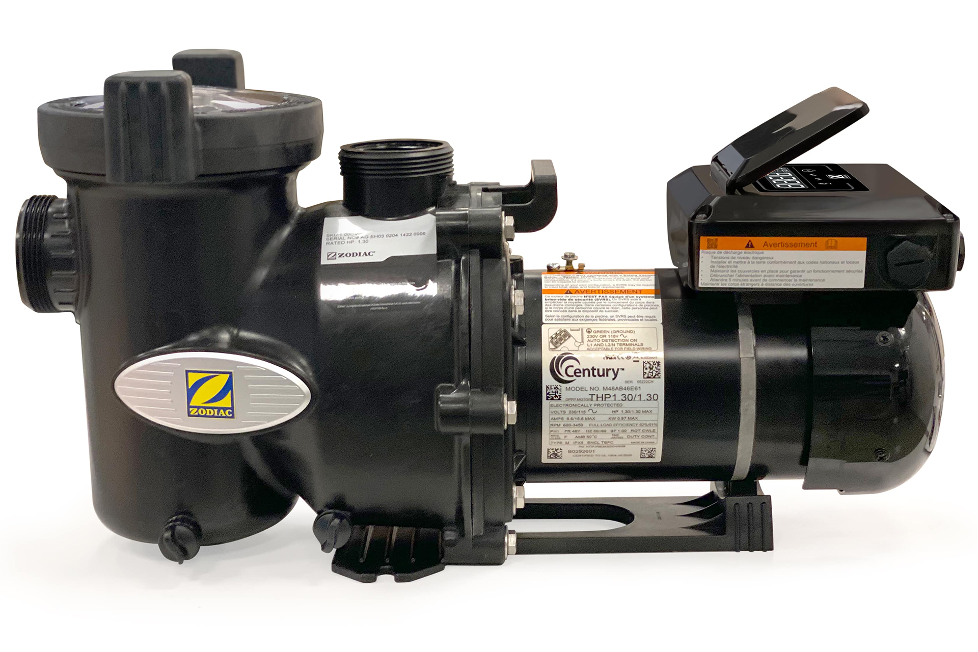 Zodiac E30 iQ Drehzahlgeregelte Poolpumpe ECM-Motor