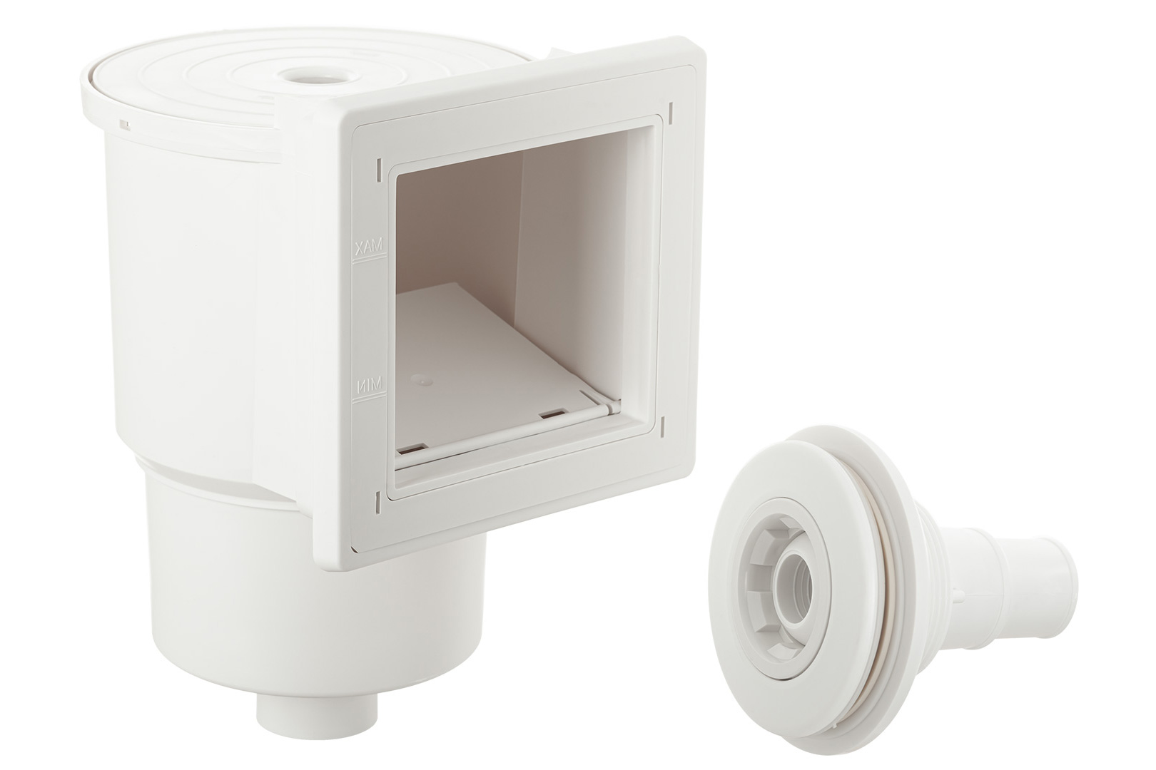 Miniskimmer_mit_Duese ABC Mini Skimmer für Stahlwandbecken