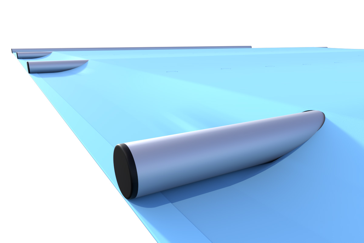 Sicherheitsabdeckung Blue Saumen