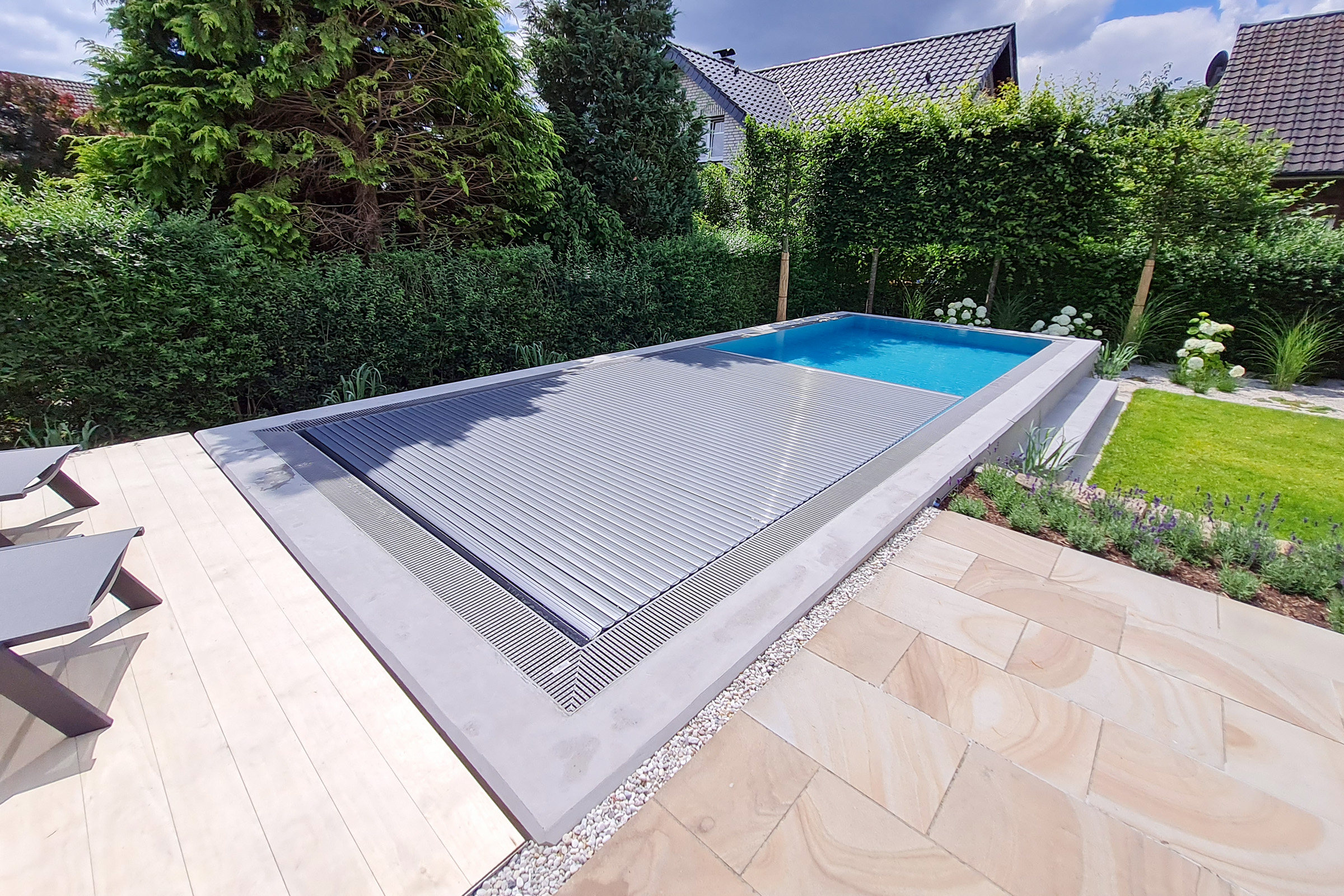 pp-pool-rinnenbecken-hellgrau-mit-rollo-019a Prime PP-Pool 3x6 m Überlaufbecken