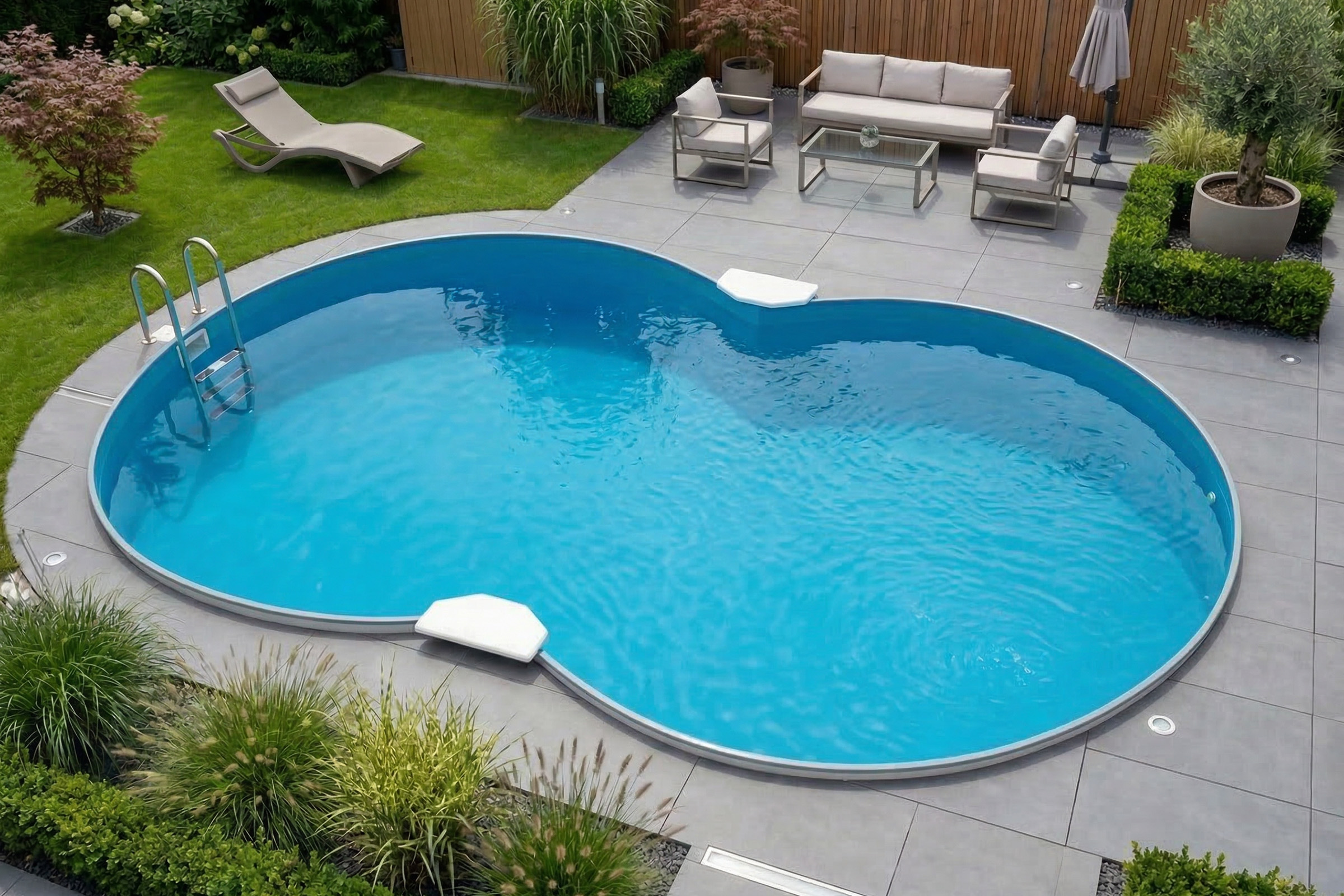 Einhängefolie Achtformpool