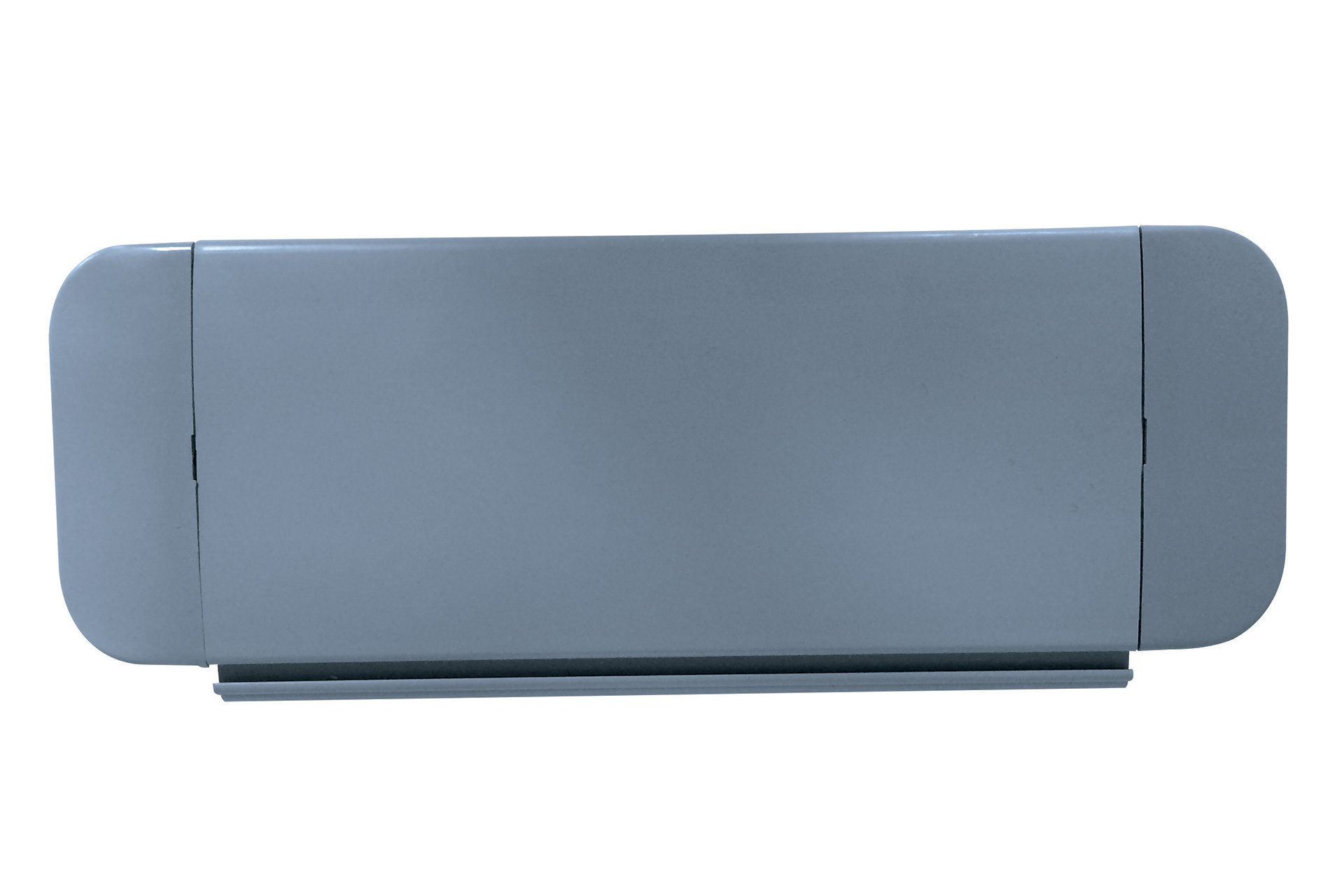 Poolabdeckung Rollladen TIXIT mit grauen PVC-Lamellen, Seitenansicht