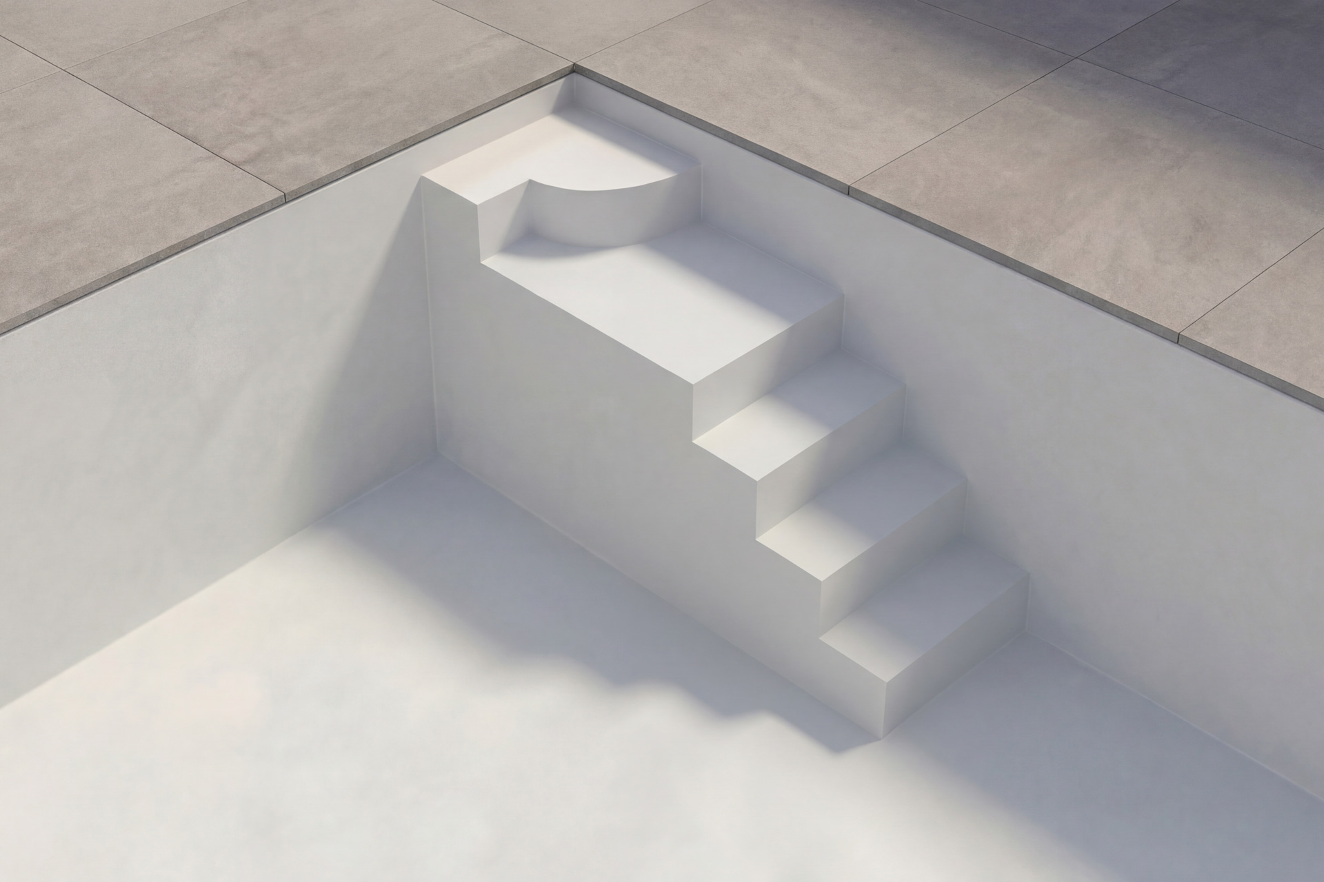 Poolistep Pooltreppe für Styroporpools